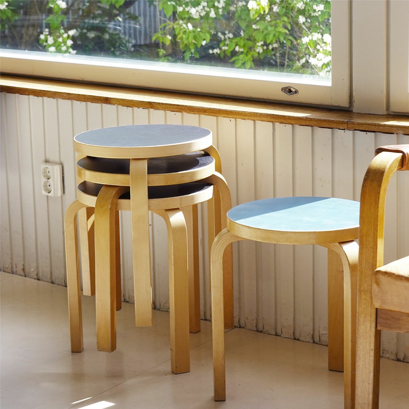 アルテック スツール60 3本脚 Artek Stool60 ホワイト ラミネート