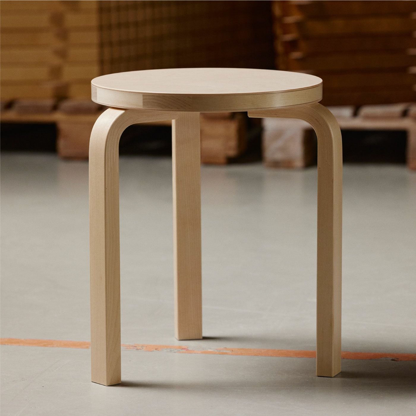 アルテック スツール60 3本脚 Artek Stool60 ホワイト ラミネート