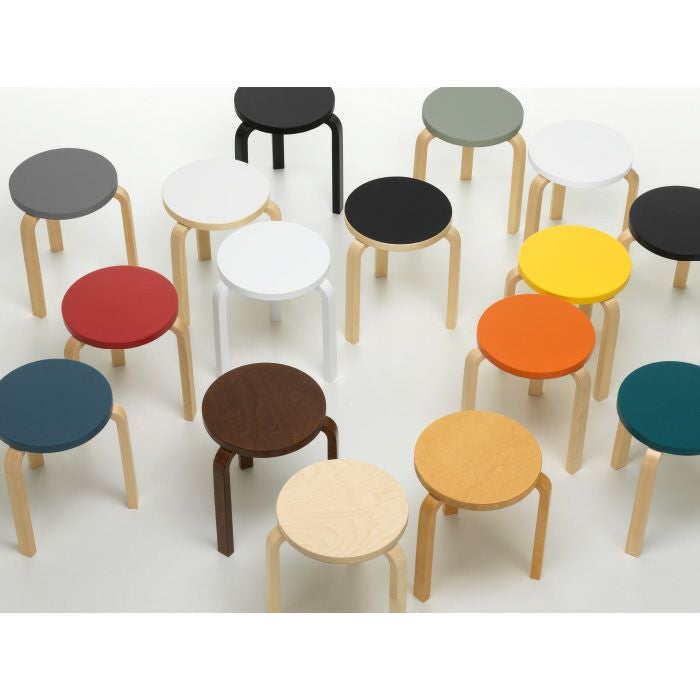 Artek/STOOL 60/スツール60/バーチ材/ブラックラッカー仕上げ 【納期